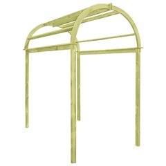 vidaXL špaleru arka / pergola, 125x150x235 cm, impregnēts priedes koks cena un informācija | Ziedu statīvi, puķu podu turētāji | 220.lv