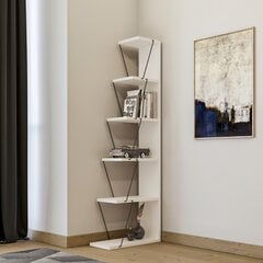 Напольный стеллаж Kalune Design Bookshelf 854, белый/черный цена и информация | Полки | 220.lv