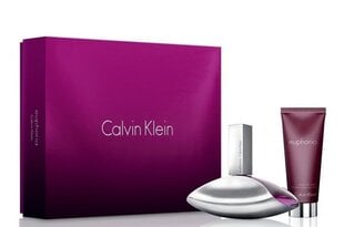 Komplekts Calvin Klein Euphoria EDP sievietēm: parfimērijas ūdens, 100 ml + ķermeņa losjons, 100 ml cena un informācija | Sieviešu smaržas | 220.lv
