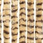 vidaXL kukaiņu aizkars, 100x220 cm, bēšs un brūns šenils cena un informācija | Moskītu tīkli | 220.lv