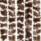 vidaXL kukaiņu aizkars, 56x185 cm, brūns un balts šenils cena un informācija | Moskītu tīkli | 220.lv
