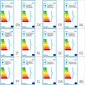 vidaXL dārza lampas, 6 gab., bronzas krāsa, 110 cm, alumīnijs, E27 цена и информация | Āra apgaismojums | 220.lv