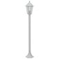 vidaXL dārza lampas, 6 gab., baltas, 110 cm, alumīnijs, E27 cena un informācija | Āra apgaismojums | 220.lv