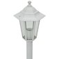 vidaXL dārza lampas, 6 gab., baltas, 110 cm, alumīnijs, E27 cena un informācija | Āra apgaismojums | 220.lv