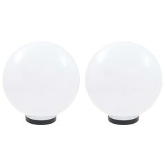 vidaXL LED lampas, 2 gab., sfēriskas, 30 cm, PMMA cena un informācija | Āra apgaismojums | 220.lv