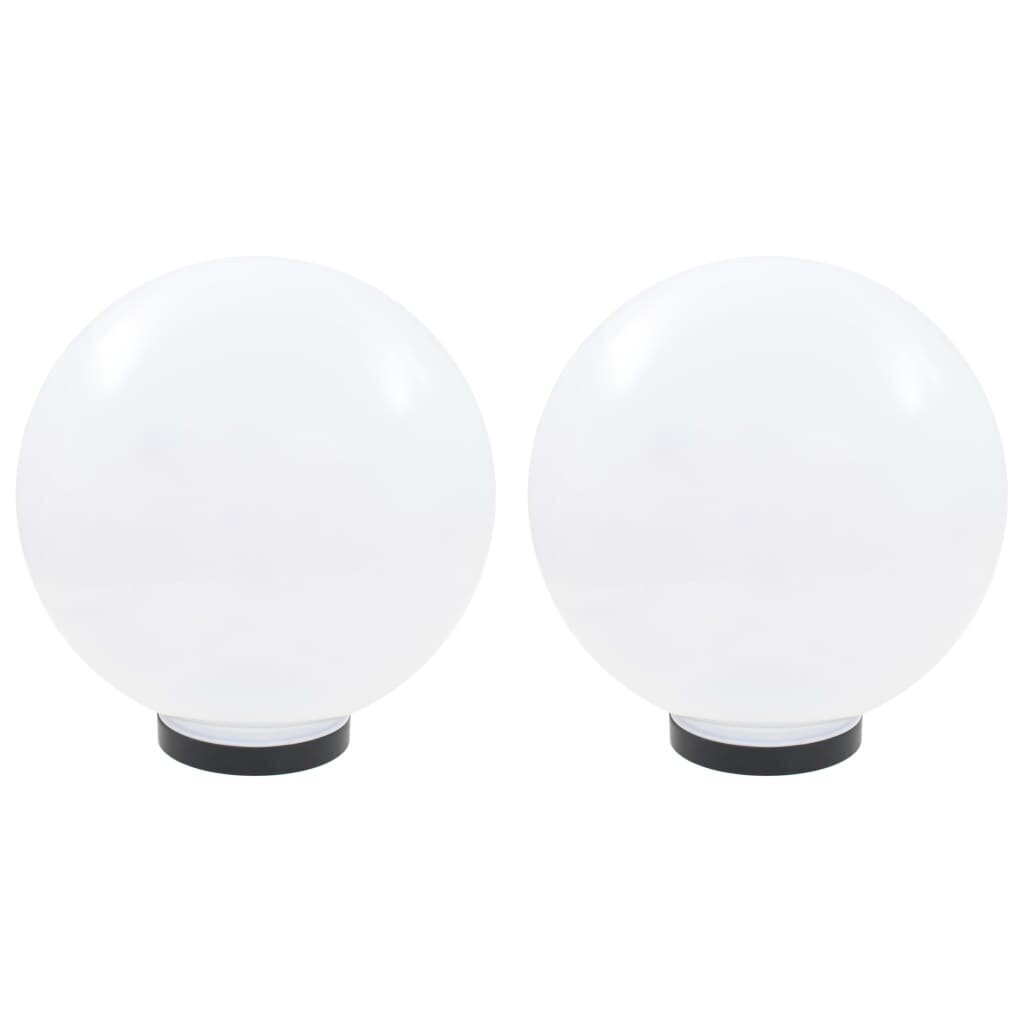 vidaXL LED lampas, 2 gab., sfēriskas, 30 cm, PMMA cena un informācija | Āra apgaismojums | 220.lv