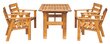 Stilīgs brūnu dārza krēslu komplekts “Atlanta” 2 gab., priedes koks, izgatavots Lietuvā cena un informācija | Dārza krēsli | 220.lv