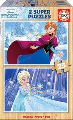 Головоломка Frozen, 2 шт. x 25 деталей цена и информация | Пазлы | 220.lv
