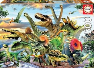 Puzle Dinozauri, 500 detaļas cena un informācija | Puzles, 3D puzles | 220.lv