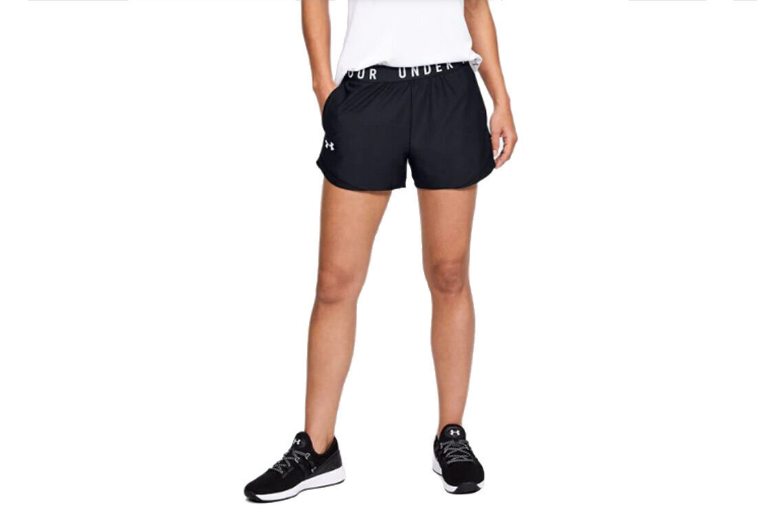 Sporta šorti sievietēm Under Armour Play Up Short 3.0 1344552-001, melni цена и информация | Sporta apģērbs sievietēm | 220.lv