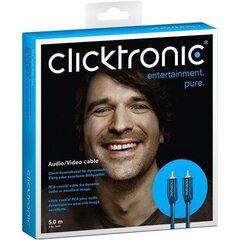 Clicktronic 70447, RCA, 5 m cena un informācija | Kabeļi un vadi | 220.lv