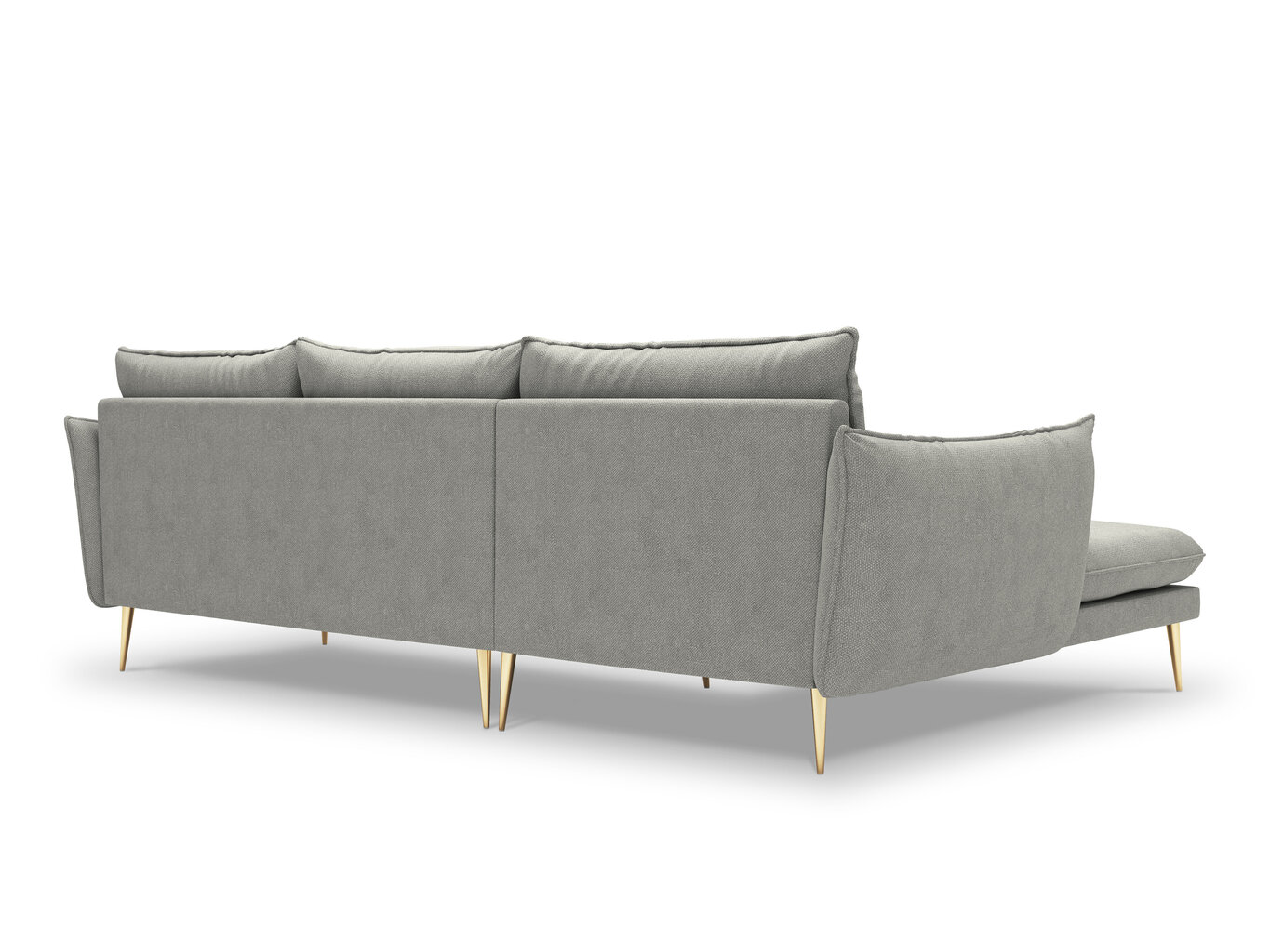 Stūra dīvāns Milo Casa Elio 4S, gaiši pelēks cena un informācija | Stūra dīvāni | 220.lv