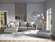Stūra dīvāns Milo Casa Elio 4S, gaiši pelēks/melns цена и информация | Stūra dīvāni | 220.lv