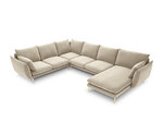 Stūra dīvāns Milo Casa Elio 7S-V, smilšu/zeltainas krāsas
