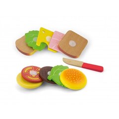 Деревянный набор быстрого питания вырезанный, Viga цена и информация | Игрушки для малышей | 220.lv