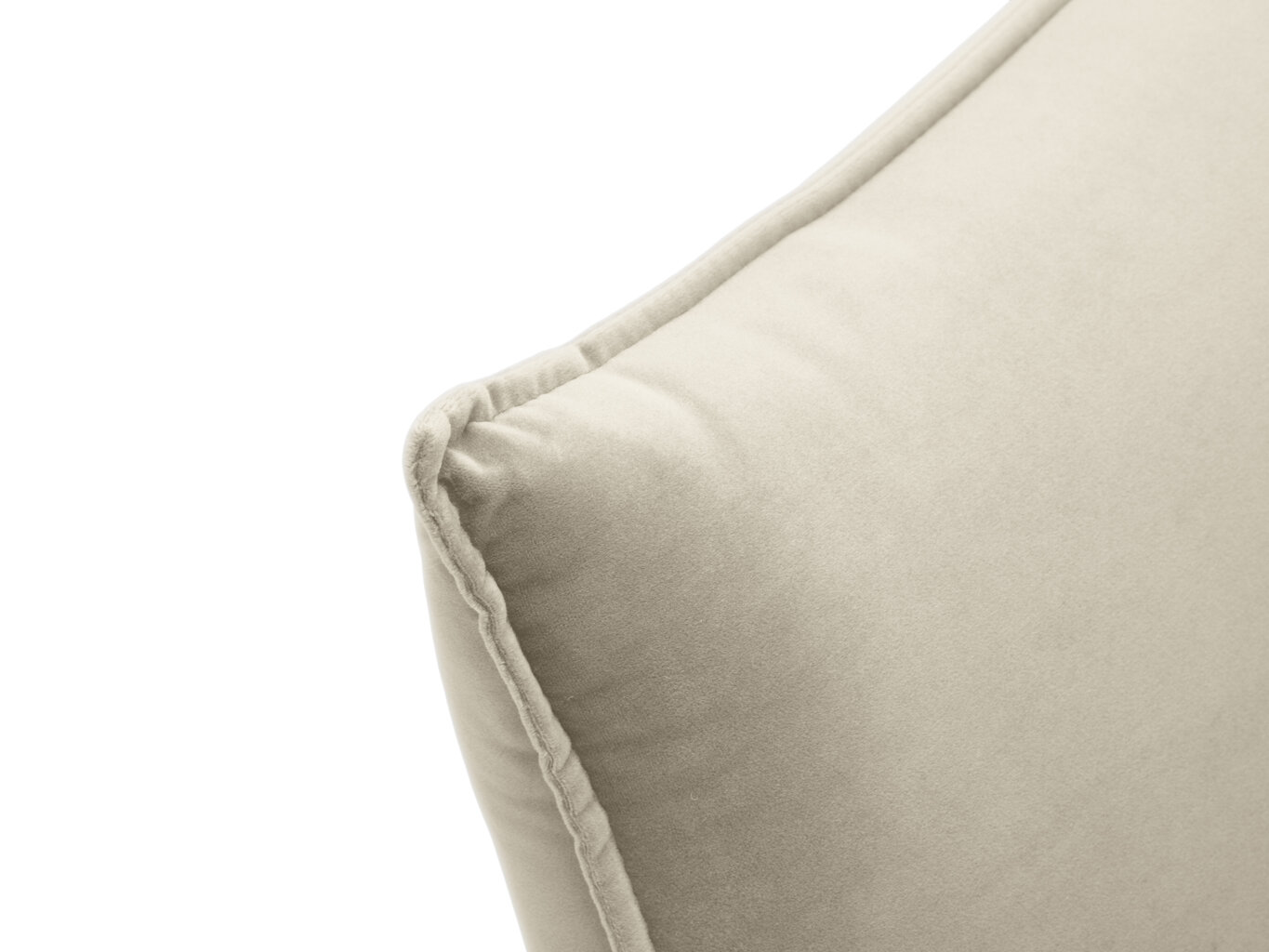 Stūra dīvāns Milo Casa Elio 7S-V, smilškrāsas/melns cena un informācija | Stūra dīvāni | 220.lv