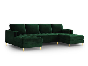 Stūra dīvāns Milo Casa Santo 6S, tumši zaļš cena un informācija | Stūra dīvāni | 220.lv