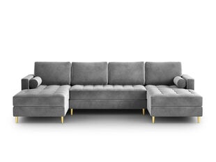 Stūra dīvāns Milo Casa Santo 6S, gaiši pelēks cena un informācija | Stūra dīvāni | 220.lv