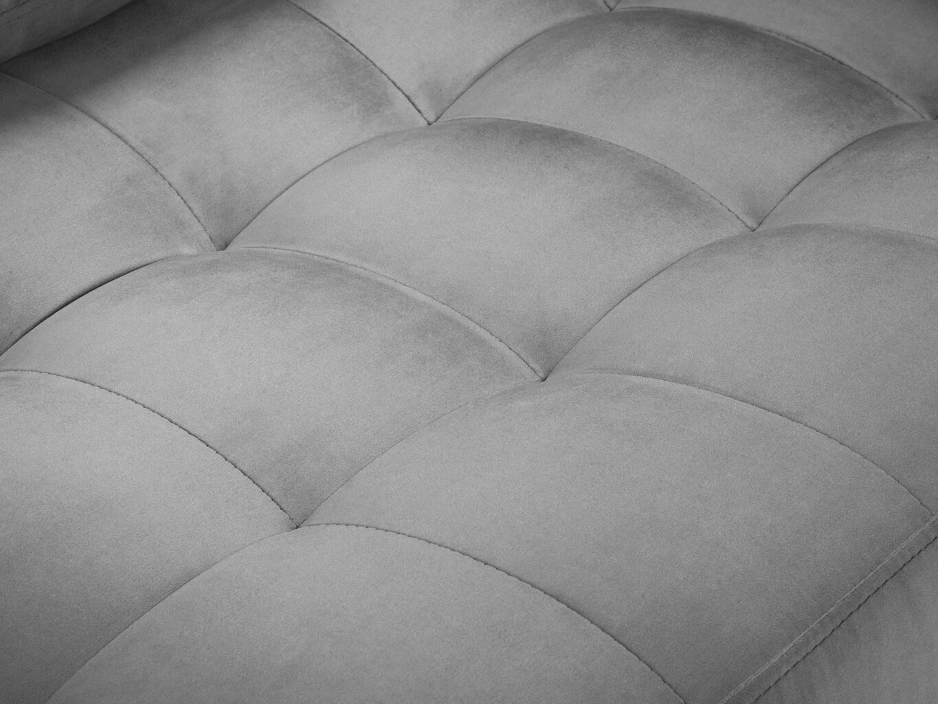 Stūra dīvāns Milo Casa Santo 6S, gaiši pelēks/melns cena un informācija | Stūra dīvāni | 220.lv