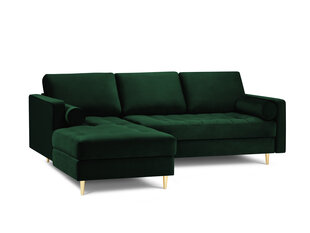 Stūra dīvāns Milo Casa Santo 4S-V, tumši zaļš cena un informācija | Stūra dīvāni | 220.lv