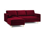Stūra dīvāns Milo Casa Santo 4S-V, sarkans