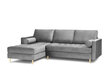 Stūra dīvāns Milo Casa Santo 4S-V, gaiši pelēks cena un informācija | Stūra dīvāni | 220.lv