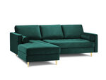Stūra dīvāns Milo Casa Santo 4S-V, zaļš