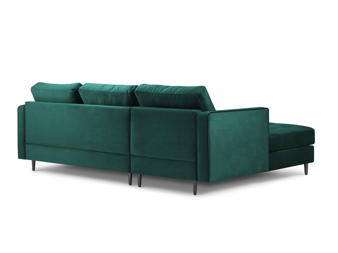 Stūra dīvāns Milo Casa Santo 4S-V, zaļš/melns cena un informācija | Stūra dīvāni | 220.lv
