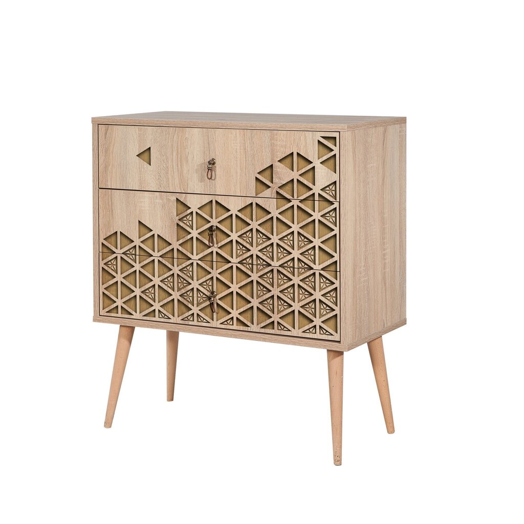 Kumode Kalune Design Dresser 3403, ozola krāsas cena un informācija | Kumodes | 220.lv