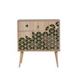 Kumode Kalune Design Dresser 3429, ozola krāsas/zaļa