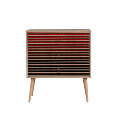 Комод Kalune Design Dresser 3433, цвета дуба/красный цена и информация | Комоды | 220.lv