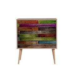 Kumode Kalune Design Dresser 3405, ozola krāsas/daudzkrāsaina cena un informācija | Kumodes | 220.lv