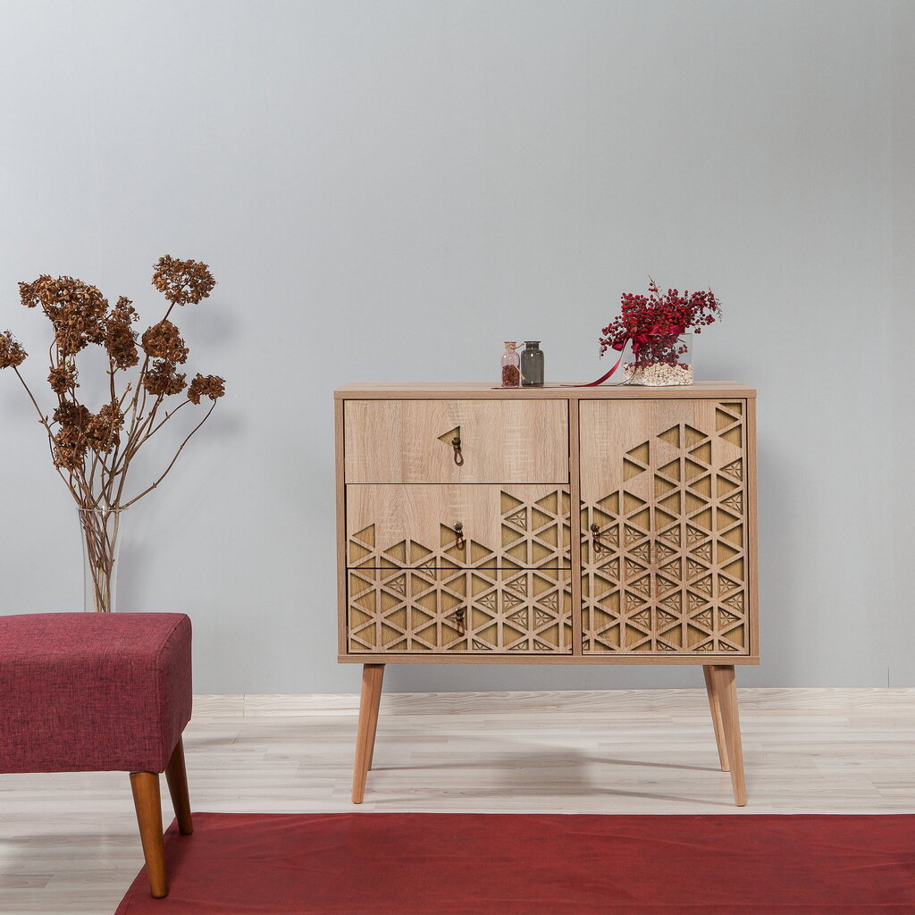 Kumode Kalune Design Dresser 3440, ozola krāsas цена и информация | Kumodes | 220.lv