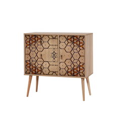 Комод Kalune Design Dresser 3447, цвета дуба/желтый цена и информация | Комоды | 220.lv