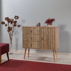 Kumode Kalune Design Dresser 3432, ozola krāsas/brūna cena un informācija | Kumodes | 220.lv