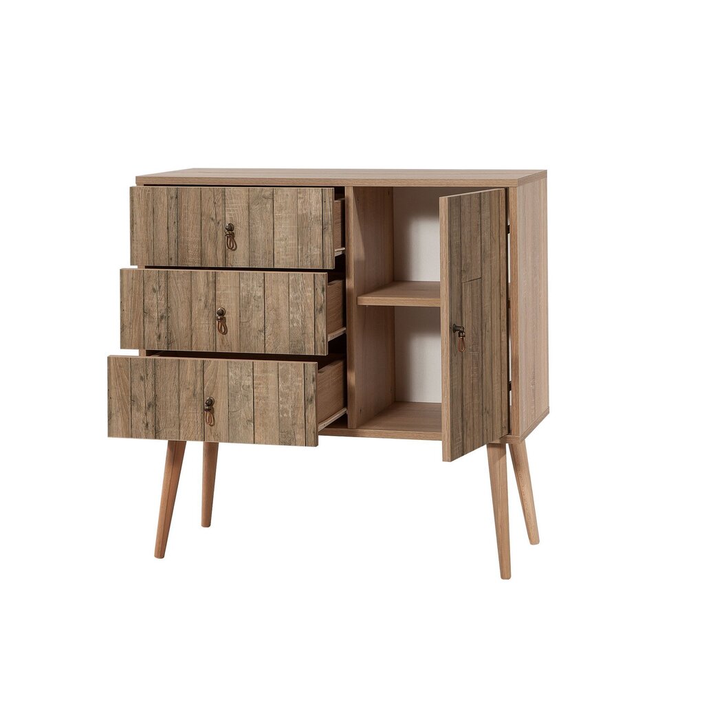 Kumode Kalune Design Dresser 3432, ozola krāsas/brūna cena un informācija | Kumodes | 220.lv