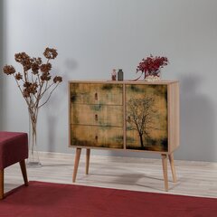 Комод Kalune Design Dresser 3412, цвета дуба/разноцветный цена и информация | Комоды | 220.lv