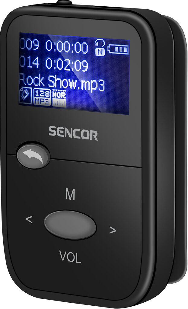 MP3 atskaņotājs Sencor SFP4408BK, 8GB, melns cena un informācija | MP3 atskaņotāji | 220.lv