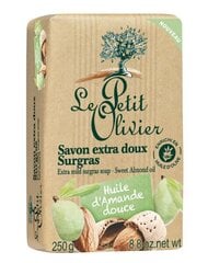 Ziepes ar mandeļu eļļu Le Petit Olivier, 250 g cena un informācija | Ziepes | 220.lv