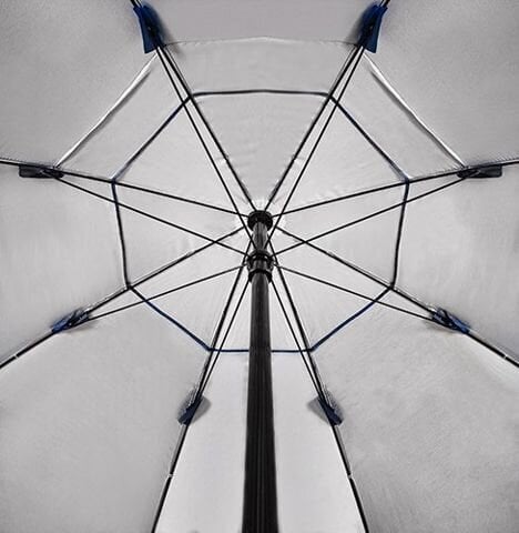 Pludmales telts-lietussargs ISO, zils cena un informācija | Teltis | 220.lv