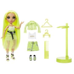 Кукла MGA Rainbow NEON Karma Nichols, 29 см, зеленая цена и информация | Игрушки для девочек | 220.lv