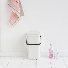 Brabantia мусорный ящик, 12 л, белый цена и информация | Мусорные баки | 220.lv