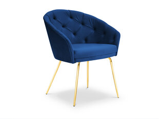 Krēsls Milo Casa Elisa, zilas/zeltainas krāsas cena un informācija | Virtuves un ēdamistabas krēsli | 220.lv
