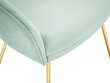 Krēsls Milo Casa Elisa, gaiši zaļas/zeltainas krāsas cena un informācija | Virtuves un ēdamistabas krēsli | 220.lv