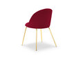 Krēsls Milo Casa Livia, sarkanas/zeltainas krāsas цена и информация | Virtuves un ēdamistabas krēsli | 220.lv