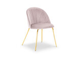 Krēsls Milo Casa Livia, rozā/zeltainas krāsas