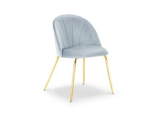 Krēsls Milo Casa Livia, gaiši zilas/zeltainas krāsas cena un informācija | Virtuves un ēdamistabas krēsli | 220.lv