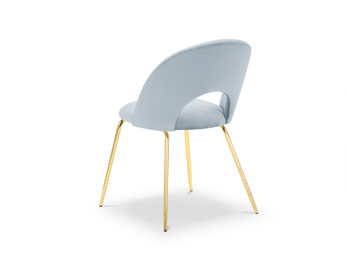 Krēsls Milo Casa Lucia, gaiši zilas/zeltainas krāsas cena un informācija | Virtuves un ēdamistabas krēsli | 220.lv