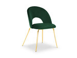 Krēsls Milo Casa Lucia, tumši zaļas/zeltainas krāsas