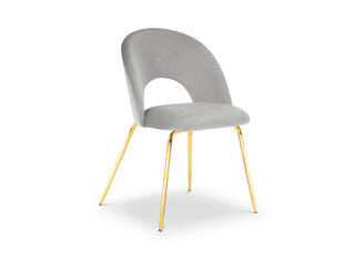 Krēsls Milo Casa Lucia, gaiši pelēkas/zeltainas krāsas cena un informācija | Virtuves un ēdamistabas krēsli | 220.lv